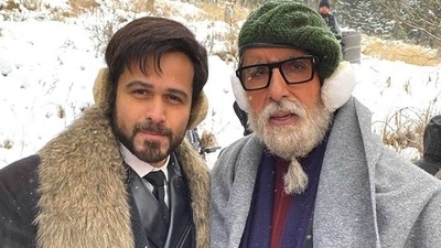 Amitabh Bachchan and Emraan Hashmi star together in Chehre. Amitabh Bachchan and Emraan Hashmi star together in Chehre.