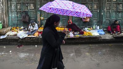 The weather department has predicted light rain or drizzle in Delhi on Monday. (Photo courtesy- PTI)