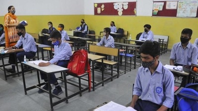 School authorities have been asked to maintain strict adherence to the protocol mandated by the government against Covid-19. (HT Photo) School authorities have been asked to maintain strict adherence to the protocol mandated by the government against Covid-19. (HT Photo)