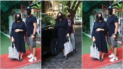 Neha Dhupia and Angad Bedi have been setting major couple goals ever since they tied the knot in a secret ceremony in 2018. (HT Photo/Varinder Chawla)