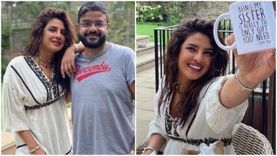 Priyanka Chopra's ivory embroidered dress for Rakhi celebrations with Siddharth costs ₹25k (Instagram/@priyankachopra) Priyanka Chopra's ivory embroidered dress for Rakhi celebrations with Siddharth costs ₹25k (Instagram/@priyankachopra)