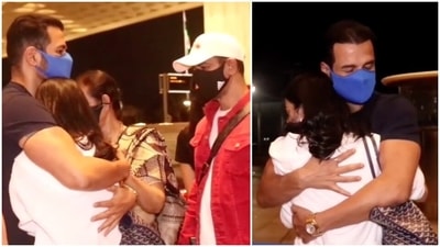 Rohit Roy with his daughter Kiara and brother Ronit Roy. Rohit Roy with his daughter Kiara and brother Ronit Roy.
