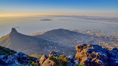 Lion's Head, South Africa: This mountain in Cape Town, South Africa, lies between Table Mountain and Signal Hill. This 8-mile round-trip trail gets more challenging when you have to climb ladders and work your way up with the help of a series of chains. (Unsplash) Lion's Head, South Africa: This mountain in Cape Town, South Africa, lies between Table Mountain and Signal Hill. This 8-mile round-trip trail gets more challenging when you have to climb ladders and work your way up with the help of a series of chains. (Unsplash)