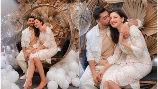 Zaid Darbar posted pictures from the party for wife Gauahar Khan on her birthday.