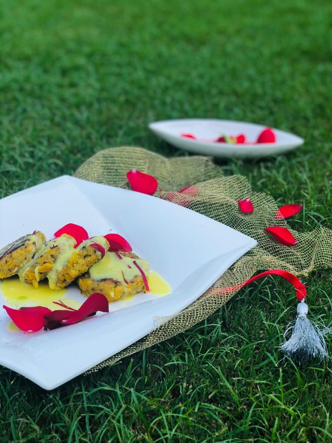 Mithi bhutte ki tikki with Kesari Rabri Mithi bhutte ki tikki with Kesari Rabri
