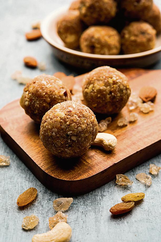 Cashew and Makhana Ladoos Cashew and Makhana Ladoos
