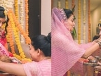 Sushmita Sen at Charu Asopa's baby shower. Sushmita Sen at Charu Asopa's baby shower.