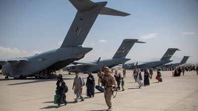 Biden’s plan to complete evacuation by August 31 was hampered by the unexpected advance of the Taliban who took over Kabul on August 15 2021/Handout via REUTERS