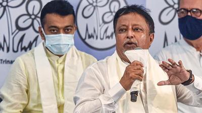 Mukul Roy after joining TMC in Kolkata on June 11. (PTI) Mukul Roy after joining TMC in Kolkata on June 11. (PTI)
