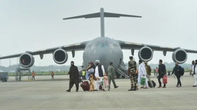 A plan to operate a second flight with an IAF aircraft to Dushanbe on Monday night had to be put off because of certain difficulties. (PTI) A plan to operate a second flight with an IAF aircraft to Dushanbe on Monday night had to be put off because of certain difficulties. (PTI)