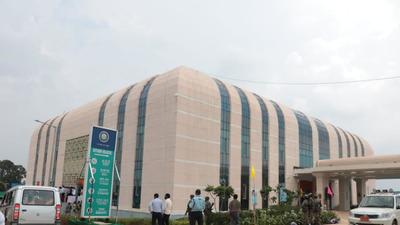 The newly established AIIMS in Deoghar, Jharkhand. (HT Photo) The newly established AIIMS in Deoghar, Jharkhand. (HT Photo)