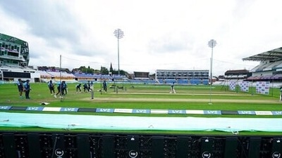 Indian players during a nets session at Headingley cricket ground (AP) Indian players during a nets session at Headingley cricket ground (AP)