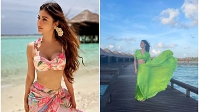 Mouni Roy enjoyed 'beach days' in the Maldives earlier this month. Mouni Roy enjoyed 'beach days' in the Maldives earlier this month.