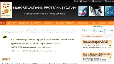 KVPY 2021 application date extended, check details here KVPY 2021 application date extended, check details here