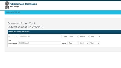 WBPSC Main exam admit card released at wbpsc.gov.in, direct link here