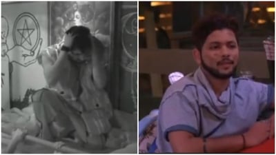 Zeeshan Khan (L) and Nishant Bhat inside the Bigg Boss OTT house. Zeeshan Khan (L) and Nishant Bhat inside the Bigg Boss OTT house.