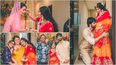 On this day, the expecting mother gets showered with gifts like jewellery and clothing from her relatives along with lots of blessings. Charu Asopa Sen recently took to her Instagram handle to treat her well-wishers with photos from the ceremony. (Instagram/@asopacharu) On this day, the expecting mother gets showered with gifts like jewellery and clothing from her relatives along with lots of blessings. Charu Asopa Sen recently took to her Instagram handle to treat her well-wishers with photos from the ceremony. (Instagram/@asopacharu)