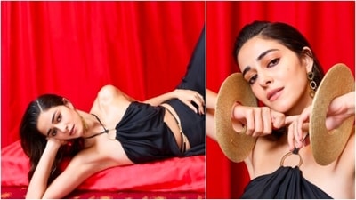 A few days ago, Ananya Panday gained the limelight when she shared a few stills of herself in a black satin halter top and pants. (Instagram/@ananyapanday) A few days ago, Ananya Panday gained the limelight when she shared a few stills of herself in a black satin halter top and pants. (Instagram/@ananyapanday)