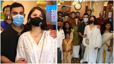 Anushka Sharma and Virat Kohli at a restaurant in Leeds, England. Anushka Sharma and Virat Kohli at a restaurant in Leeds, England.