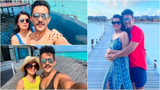 After wrapping up with the shooting of Indian Idol 12, Aditya Narayan and his wife Shweta Agarwal packed their bags and left for the Maldives. Aditya Narayan and his wife Shweta Agarwal share an unconditional love for travelling. They earlier flooded their Instagram handles with photos from their Jammu and Kashmir trip. The couple is now treating their fans with stills from their Maldives vacation. Check out all the snaps from their beach stay here.(Instagram)