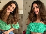 Ananya Panday wears floral crop top and distressed shorts for new shoot, mom Bhavana Pandey reacts