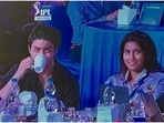 Aryan Khan and Jahnavi Mehta at IPL auction. Aryan Khan and Jahnavi Mehta at IPL auction.