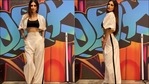 Mouni Roy gives street style a super sexy spin in black crop top, white shrug and trousers(Instagram/imouniroy) Mouni Roy gives street style a super sexy spin in black crop top, white shrug and trousers(Instagram/imouniroy)