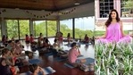 Pooja Batra performs Pranayam at beach with Yoga classmates in Costa Rica(Instagram/poojabatra) Pooja Batra performs Pranayam at beach with Yoga classmates in Costa Rica(Instagram/poojabatra)