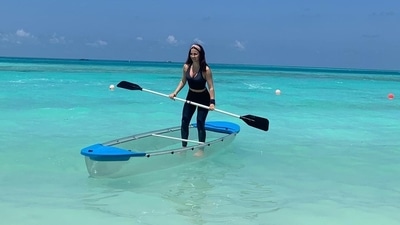 Bollywood diva Elli AvrRam recently took the Internet by storm as she shared a slew of pictures from the island nation and captioned them, "Navigating myself to Maldives now...wanna join? (sic)." (Instagram/elliavrram) Bollywood diva Elli AvrRam recently took the Internet by storm as she shared a slew of pictures from the island nation and captioned them, "Navigating myself to Maldives now...wanna join? (sic)." (Instagram/elliavrram)