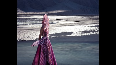 Model in Amit Aggarwal’s couture collection Model in Amit Aggarwal’s couture collection