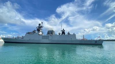 INS Shivalik, one of the two Indian warships that will take part in the 25th edition of the Malabar Naval Drill-2021. (PHOTO: INDIAN NAVY ) INS Shivalik, one of the two Indian warships that will take part in the 25th edition of the Malabar Naval Drill-2021. (PHOTO: INDIAN NAVY )