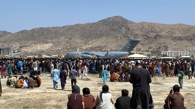 Afghans have been crowding the Kabul airport in a desperate dash to flee the country after the Taliban took over (AP Photo)