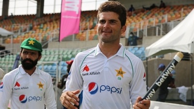 Pakistan Cricket Team celebrate. (PCB/Twitter)