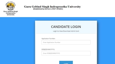 GGSIU CET admit cards 2021: andidates who have registered for the GGSIP CET-2021 can download their hall tickets from the official website at www.ipu.ac.in.