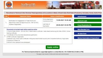 IOCL Recruitment: Application process ends soon for 480 posts of Apprentices IOCL Recruitment: Application process ends soon for 480 posts of Apprentices