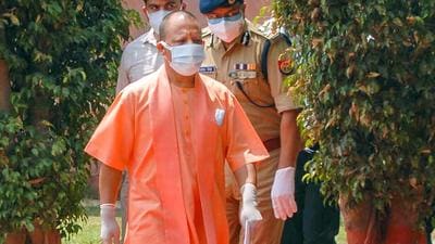 Uttar Pradesh chief minister Yogi Adityanath has received high praise from former CM Kalyan Singh’s son. (Photo Courtesy- PTI)