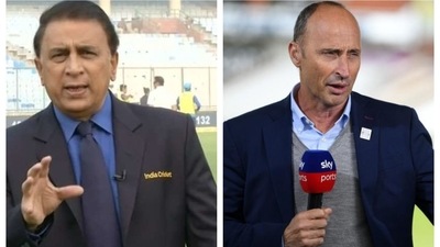 Gavaskar, Hussain indulge in heated banter before start of India-England 3rd Test Gavaskar, Hussain indulge in heated banter before start of India-England 3rd Test