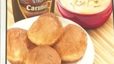 Chocolate Puri and Caramel Shrikhand (Hershey's India) Chocolate Puri and Caramel Shrikhand (Hershey's India)
