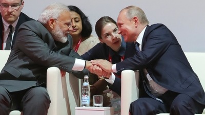 Russian President Vladimir Putin spoke to Prime Minister Narendra Modi on Tuesday and held detailed conversation on Afghanistan situation. (AP Photo) Russian President Vladimir Putin spoke to Prime Minister Narendra Modi on Tuesday and held detailed conversation on Afghanistan situation. (AP Photo)