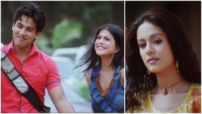 Shahid Kapoor, Shenaz Treasury and Amrita Rao in Ishq Vishk. Shahid Kapoor, Shenaz Treasury and Amrita Rao in Ishq Vishk.
