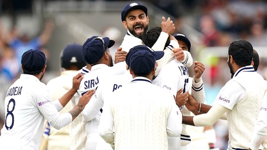 India's Virat Kohli celebrates.(AP) India's Virat Kohli celebrates.(AP)