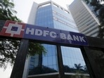 The headquarters of India's HDFC bank is pictured in Mumbai.