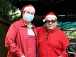 Randhir Kapoor and Rajiv Kapoor at Kapoor family's Christmas party in 2020. Randhir Kapoor and Rajiv Kapoor at Kapoor family's Christmas party in 2020.