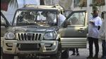 On February 25, a green Mahindra Scorpio was found abandoned near billionaire Mukesh Ambani’s residence, Antilia, on Carmichael Road in south Mumbai, with 20 loose gelatin sticks and a note threatening to kill certain members of the Ambani family. (Anshuman Poyrekar/HT PHOTO) On February 25, a green Mahindra Scorpio was found abandoned near billionaire Mukesh Ambani’s residence, Antilia, on Carmichael Road in south Mumbai, with 20 loose gelatin sticks and a note threatening to kill certain members of the Ambani family. (Anshuman Poyrekar/HT PHOTO)