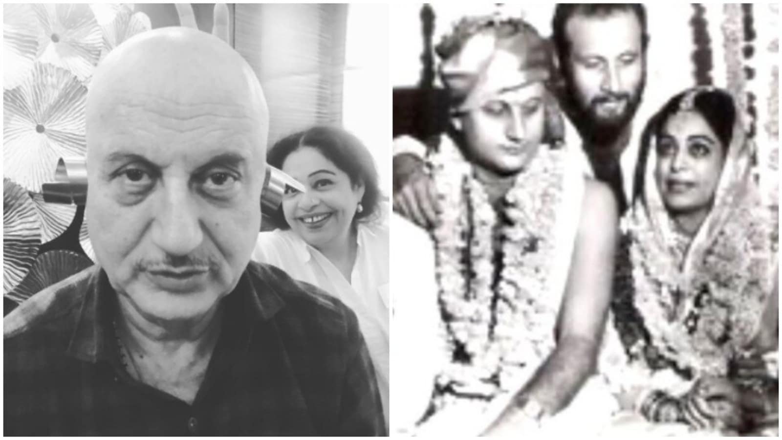 Anupam Kher Celebrates 36th Anniversary With Wife Kirron Kher Shares Wedding Pic Kfindtech