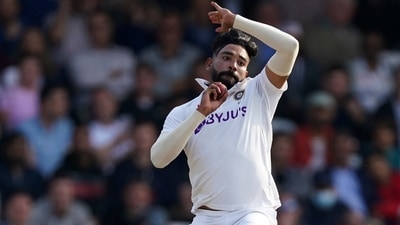 India's Mohammad Siraj bowls a delivery during the first day of third test cricket match between England and India, at Headingley cricket ground in Leeds, England, Wednesday, Aug. 25, 2021. (AP Photo/Jon Super) (AP) India's Mohammad Siraj bowls a delivery during the first day of third test cricket match between England and India, at Headingley cricket ground in Leeds, England, Wednesday, Aug. 25, 2021. (AP Photo/Jon Super) (AP)