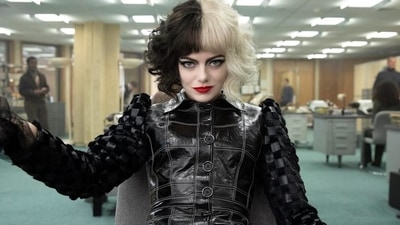 Cruella movie review: Emma Stone as Cruella De Vil. (Disney) Cruella movie review: Emma Stone as Cruella De Vil. (Disney)