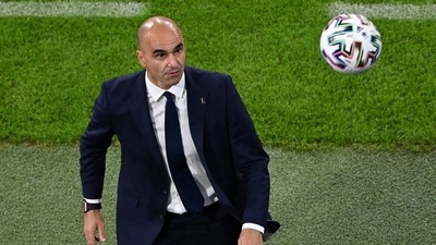 Belgium coach Roberto Martinez (Pool via REUTERS)