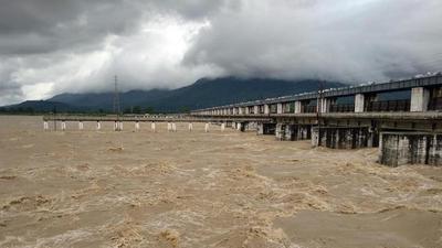 The mishap occurred at around 8.30 am as the boat carrying 17 people sank in the Gandak river in Bihar’s West Champaran district. (ANI Photo) The mishap occurred at around 8.30 am as the boat carrying 17 people sank in the Gandak river in Bihar’s West Champaran district. (ANI Photo)
