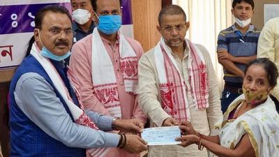 Assam minister Chandra Mohan Patowary made the comments on Wednesday at an event to distribute financial assistance to beneficiaries under a government scheme for widows of Covid-19 victims in Kamrup. (FACEBOOK/Chandra Mohan Patowary.) Assam minister Chandra Mohan Patowary made the comments on Wednesday at an event to distribute financial assistance to beneficiaries under a government scheme for widows of Covid-19 victims in Kamrup. (FACEBOOK/Chandra Mohan Patowary.)